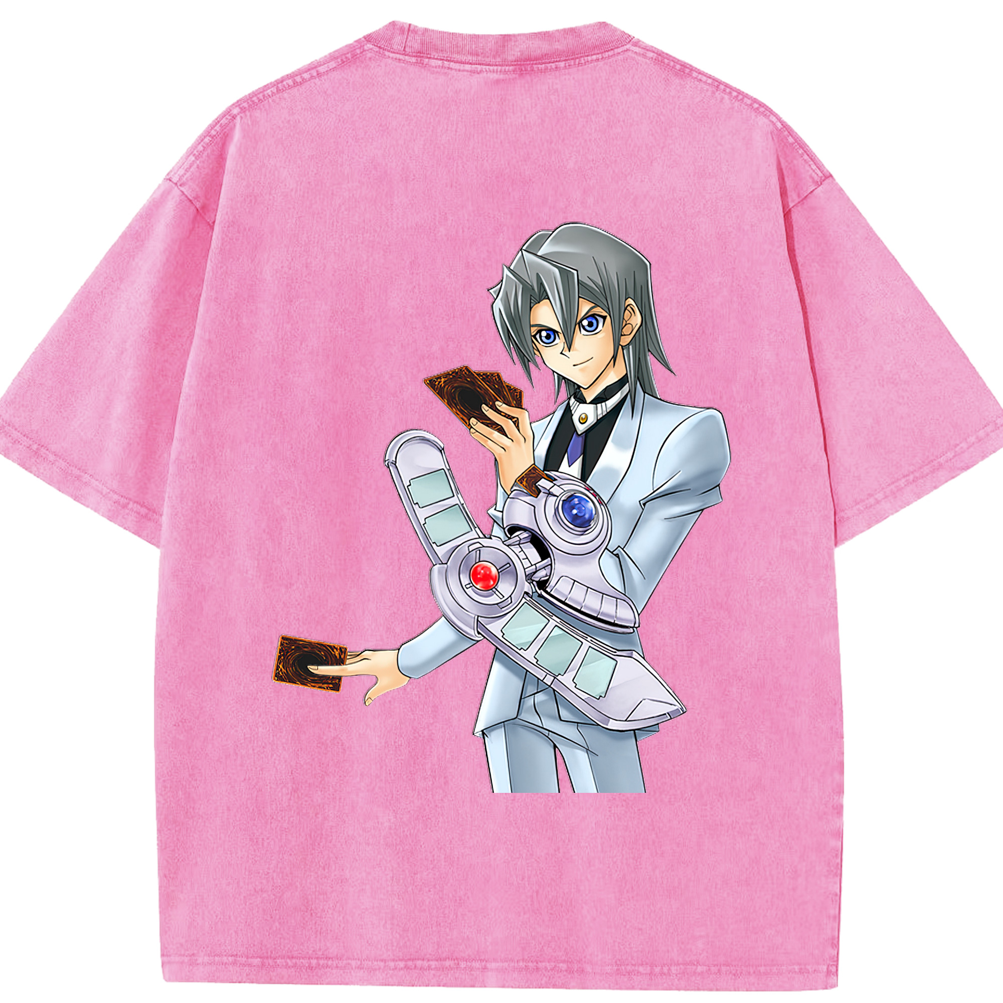 （画像用） 遊☆戯☆王 Yu-Gi-Oh! 綿100% ヴィンテージ風 半袖Tシャツ（背面プリント）